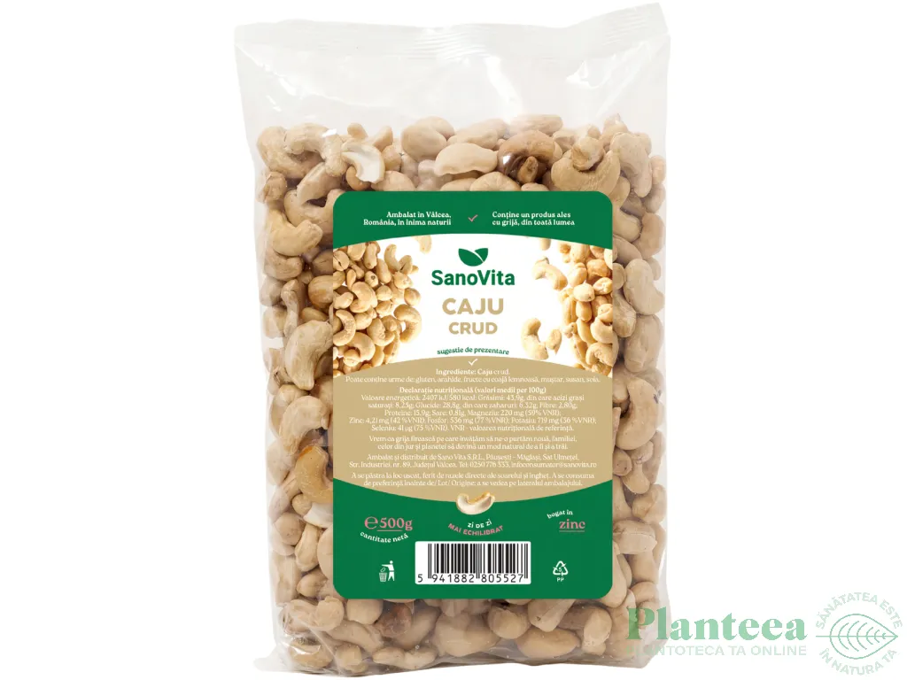Caju crud 500g - SANOVITA