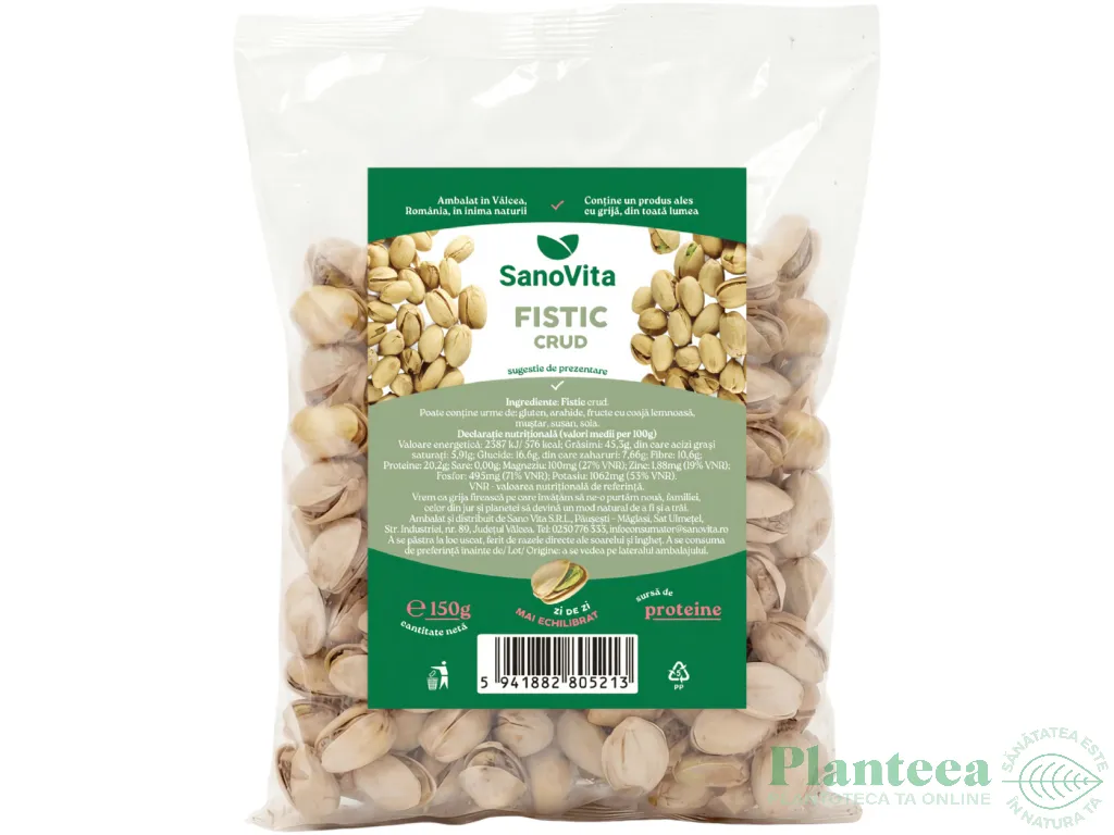 Fistic crud intreg 150g - SANOVITA