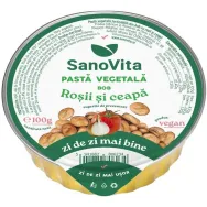 Pate vegetal bob rosii ceapa 100g - SANOVITA