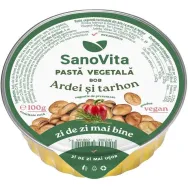 Pate vegetal bob ardei tarhon 100g - SANOVITA