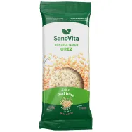 Rondele expandate orez fara sare 56g - SANOVITA