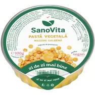 Pate vegetal mazare galbena 100g - SANOVITA