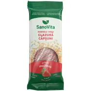 Rondele expandate orez glazura capsuni 66g - SANOVITA