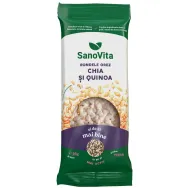 Rondele expandate orez super seminte chia quinoa 56g - SANOVITA
