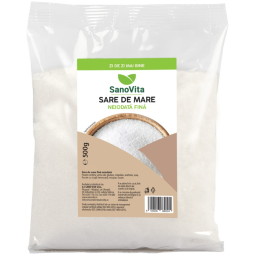 Sare mare fina neiodata 500g - SANOVITA