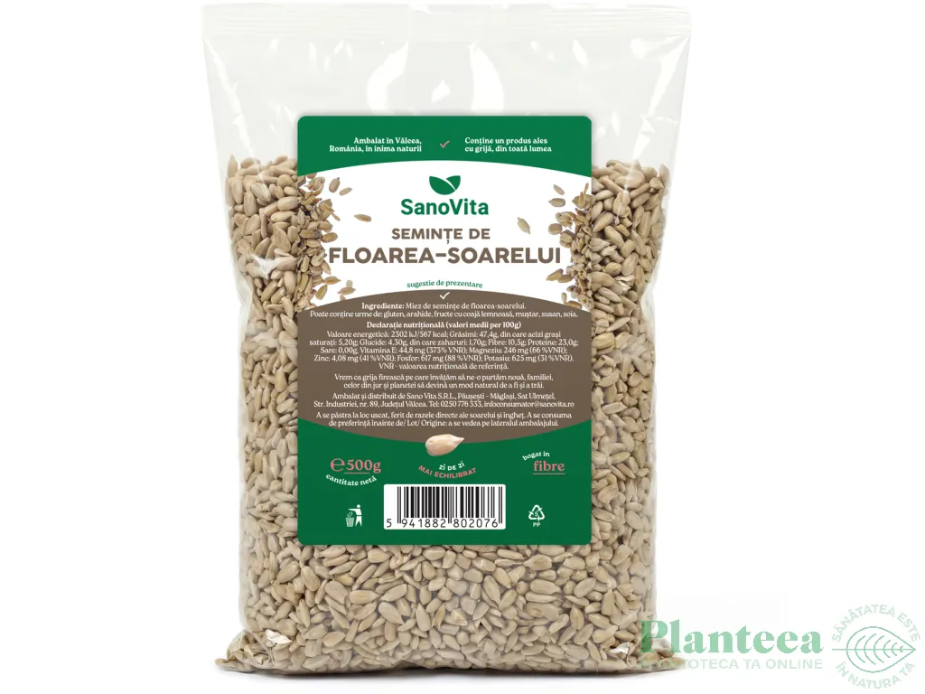 Seminte fl soarelui 500g - SANOVITA