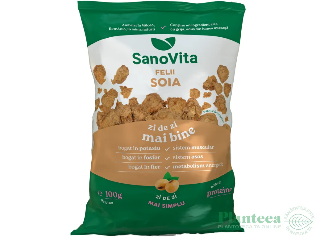 Soia texturata felii 100g - SANOVITA