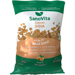 Soia texturata cuburi 100g - SANOVITA
