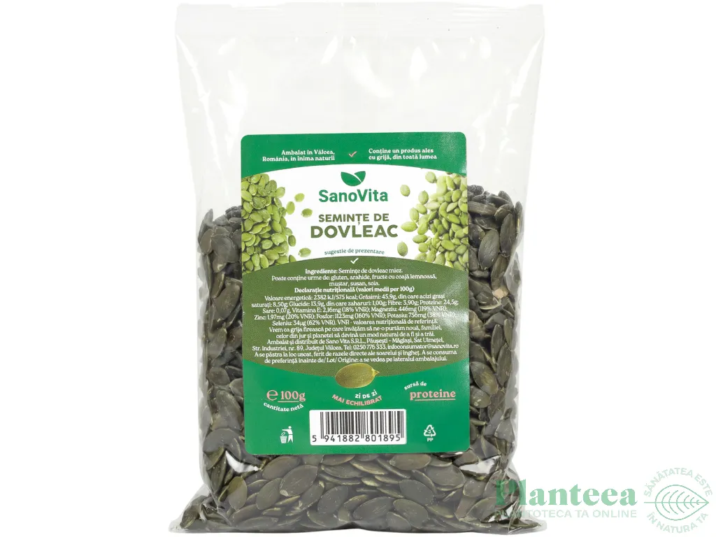 Seminte dovleac 100g - SANOVITA