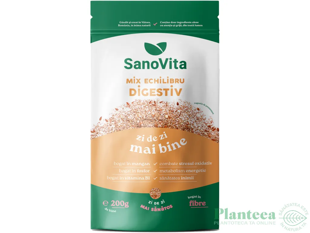 Mix Echilibru digestiv [Fibre tranzit] 200g - SANOVITA