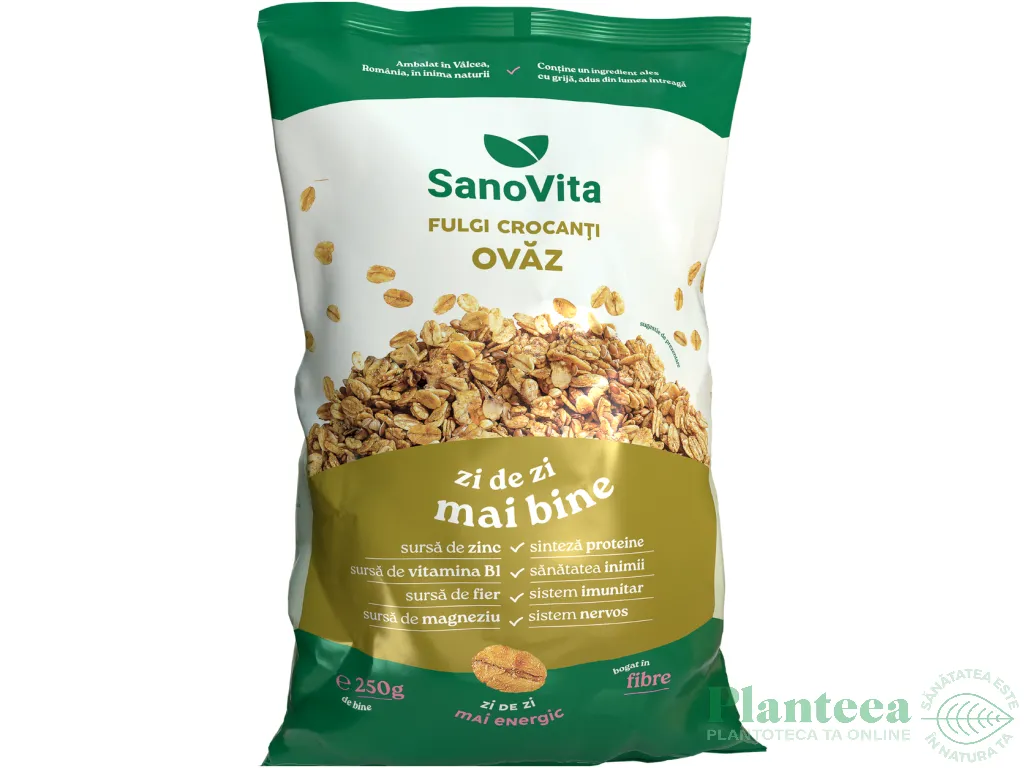 Fulgi ovaz crispy 250g - SANOVITA