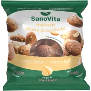 Biscuiti alune arahide fara zahar 100g - SANOVITA