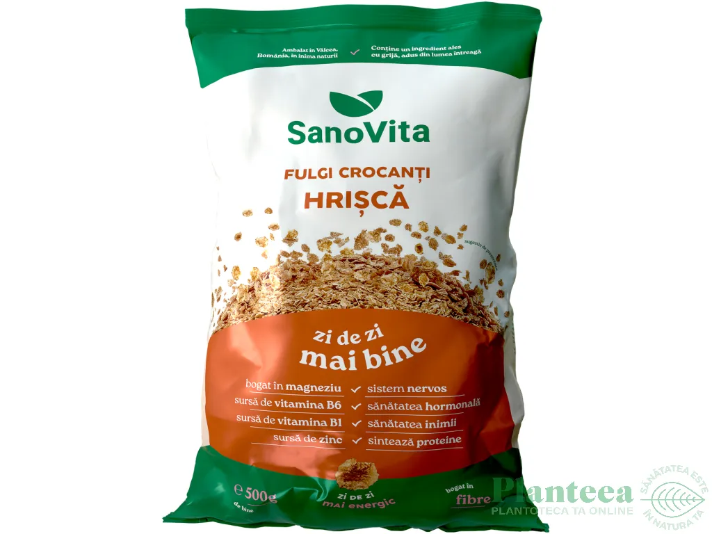 Fulgi hrisca crocanti 500g - SANOVITA