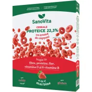 Cereale proteice 22,3% capsuni fara gluten 250g - SANOVITA