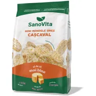 Minirondele expandate orez cascaval 65g - SANOVITA