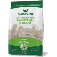 Minirondele expandate orez smantana ceapa 65g - SANOVITA