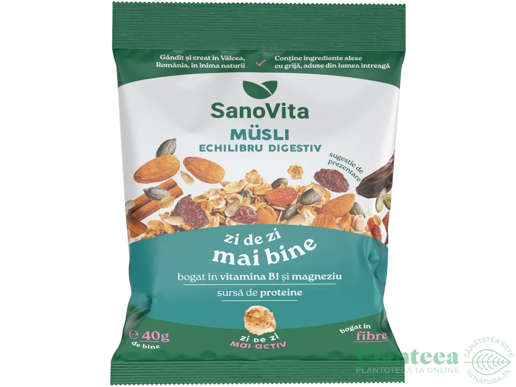 Musli echilibru digestiv 40g - SANOVITA