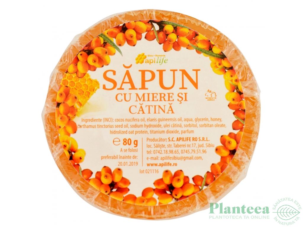 Sapun miere catina 80g - APILIFE