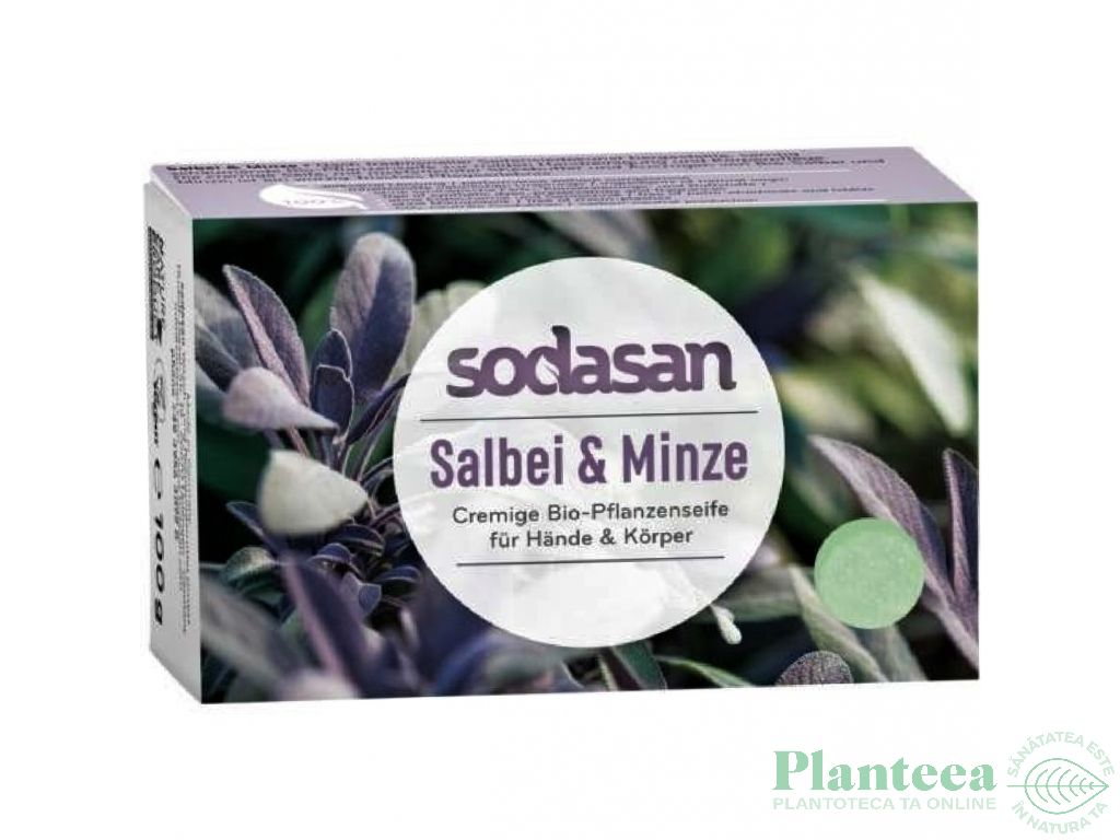 Sapun cremos salvie menta 100g - SODASAN