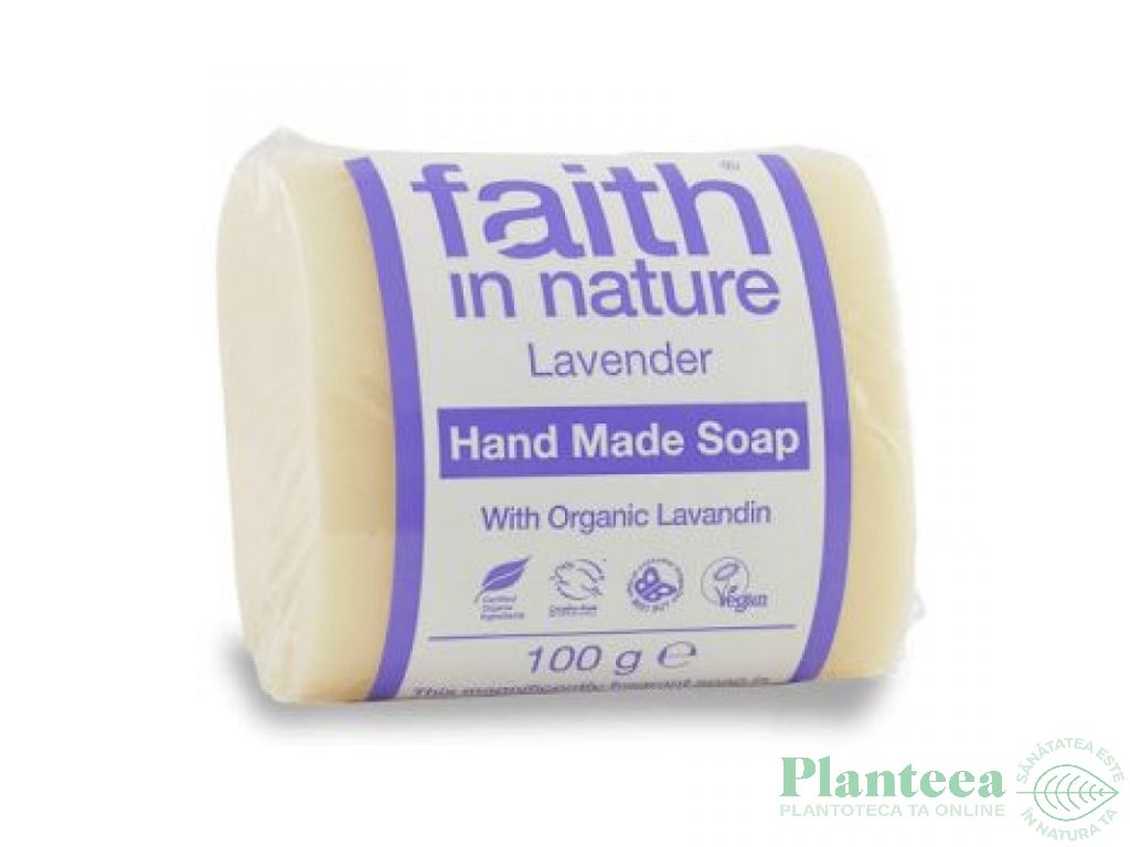 Sapun vegetal lavanda 100g - FAITH IN NATURE