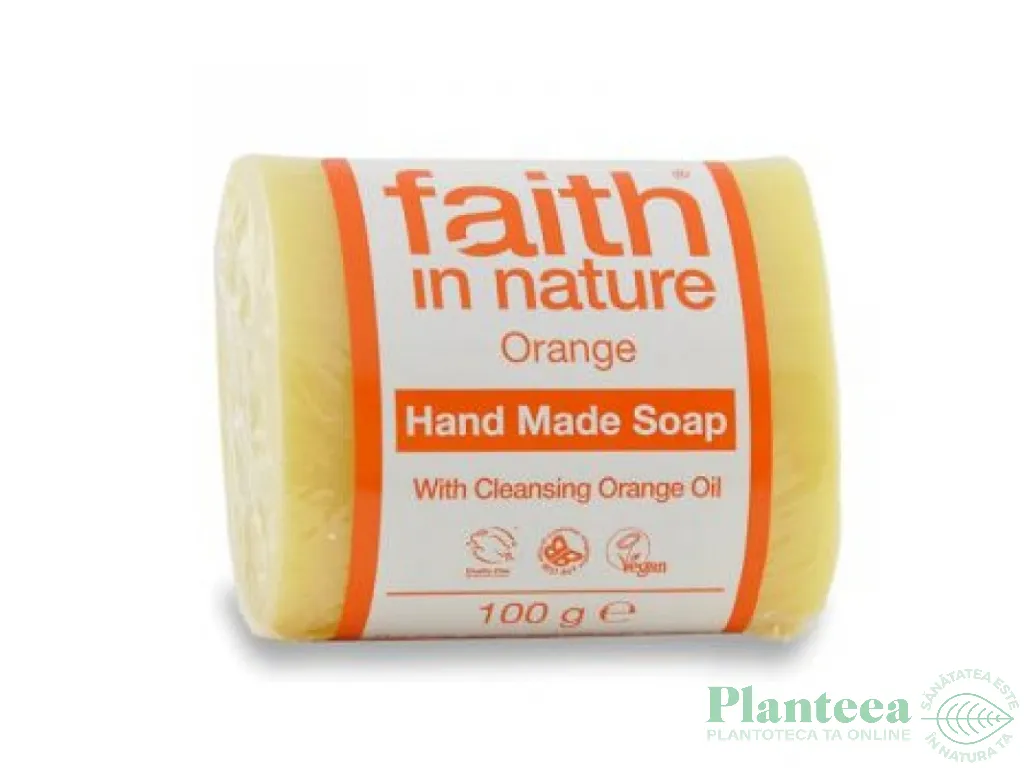 Sapun vegetal portocale 100g - FAITH IN NATURE