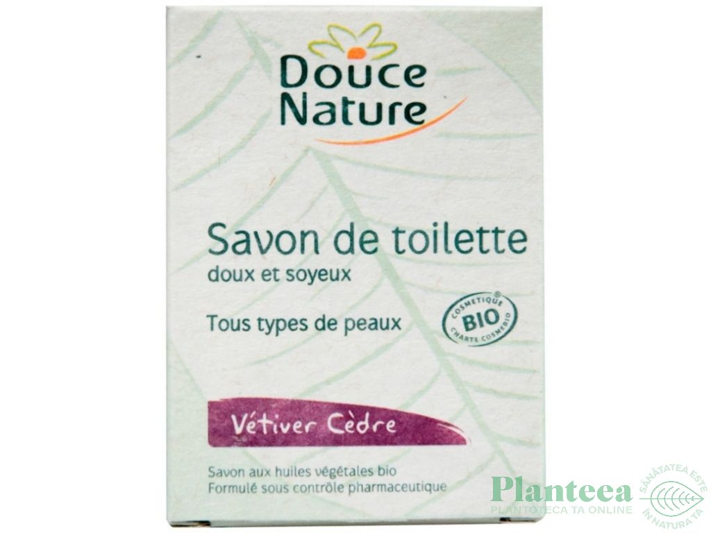 Sapun toaleta vetiver cedru 100g - DOUCE NATURE