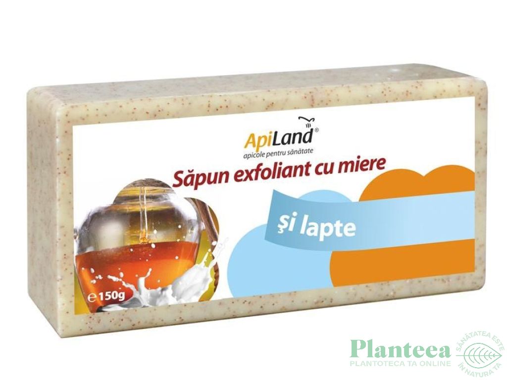 Sapun exfoliant miere lapte 150g - APILAND