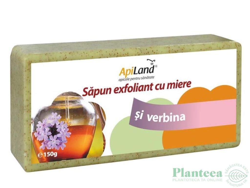 Sapun exfoliant miere verbina 150g - APILAND