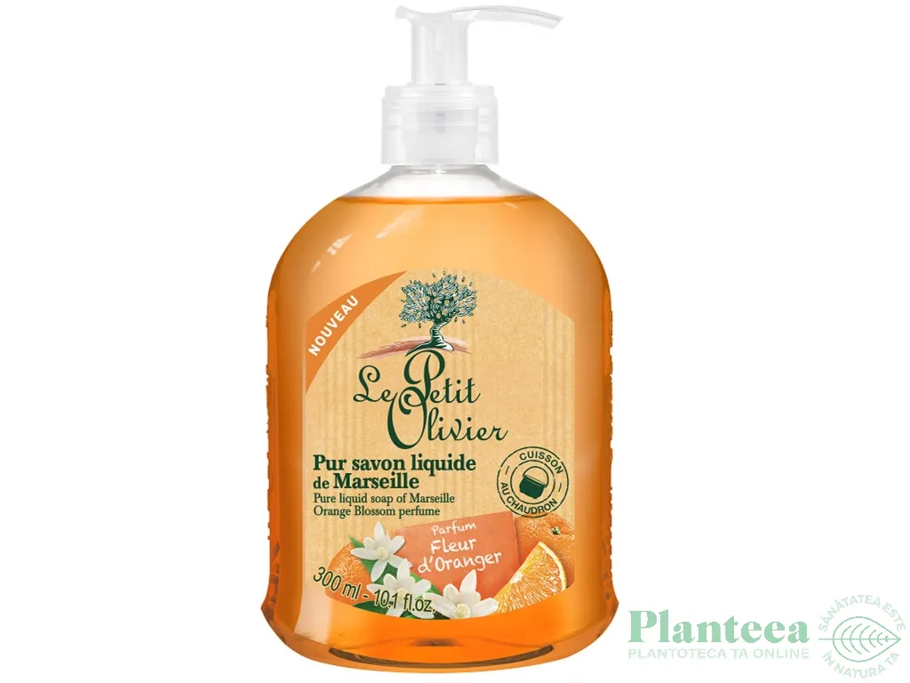 Sapun lichid maini Marsilia flori portocal 300ml - LE PETIT OLIVIER