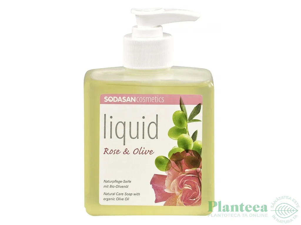 Sapun lichid trandafir masline 300ml - SODASAN