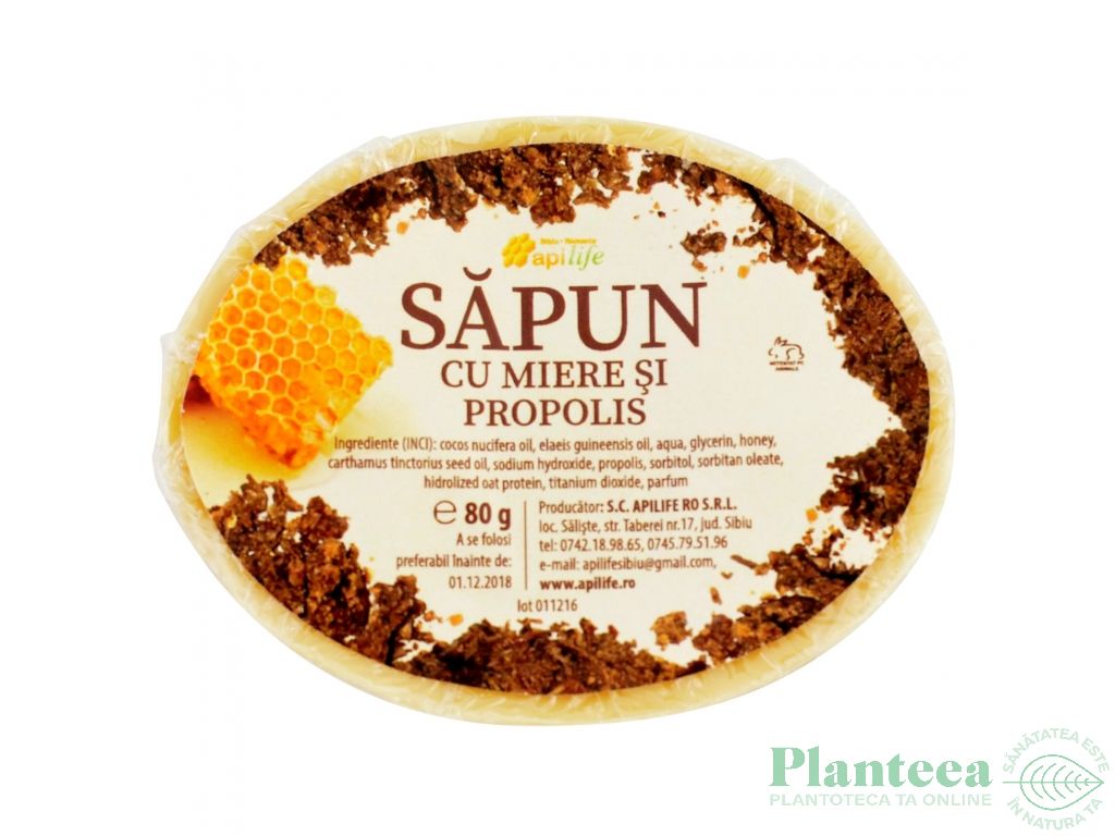 Sapun miere propolis 80g - APILIFE