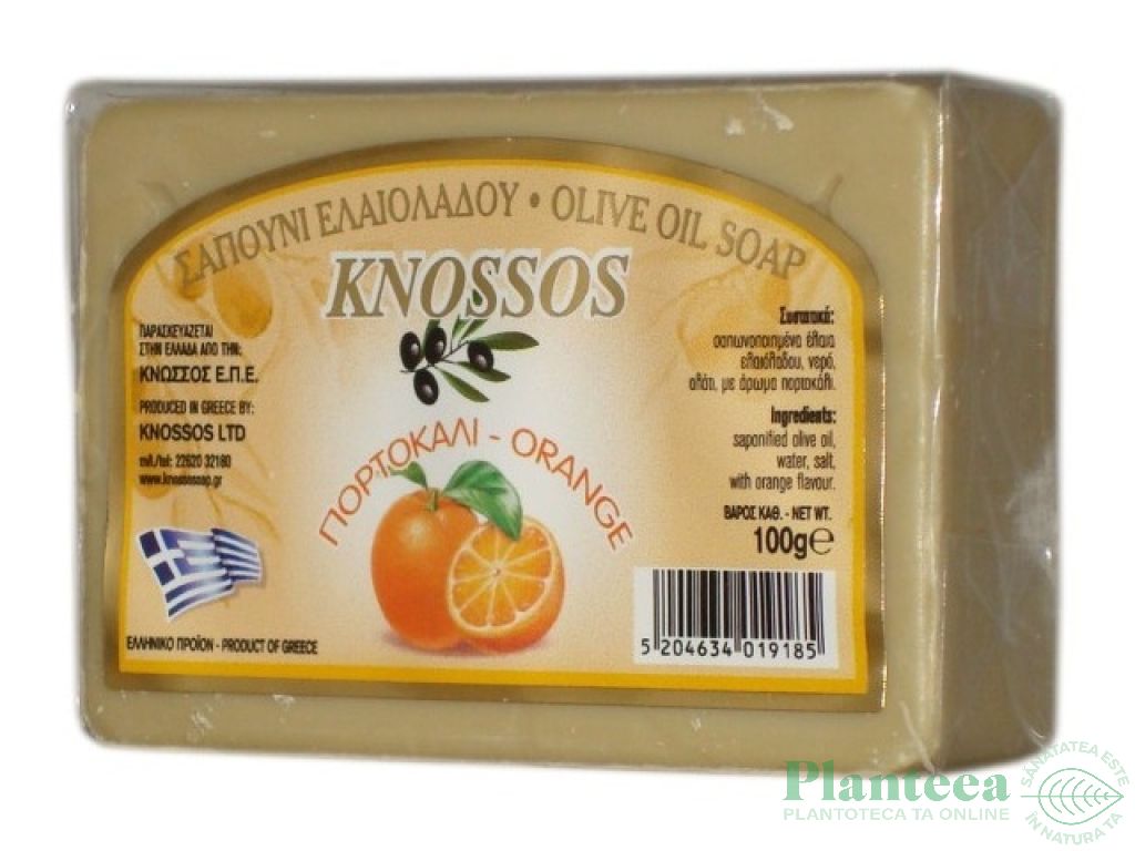 Sapun ulei masline portocale 100g - KNOSSOS