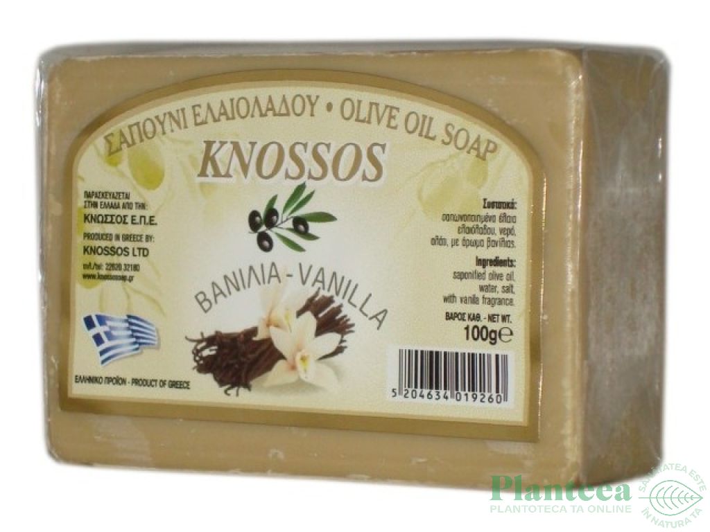 Sapun ulei masline vanilie 100g - KNOSSOS