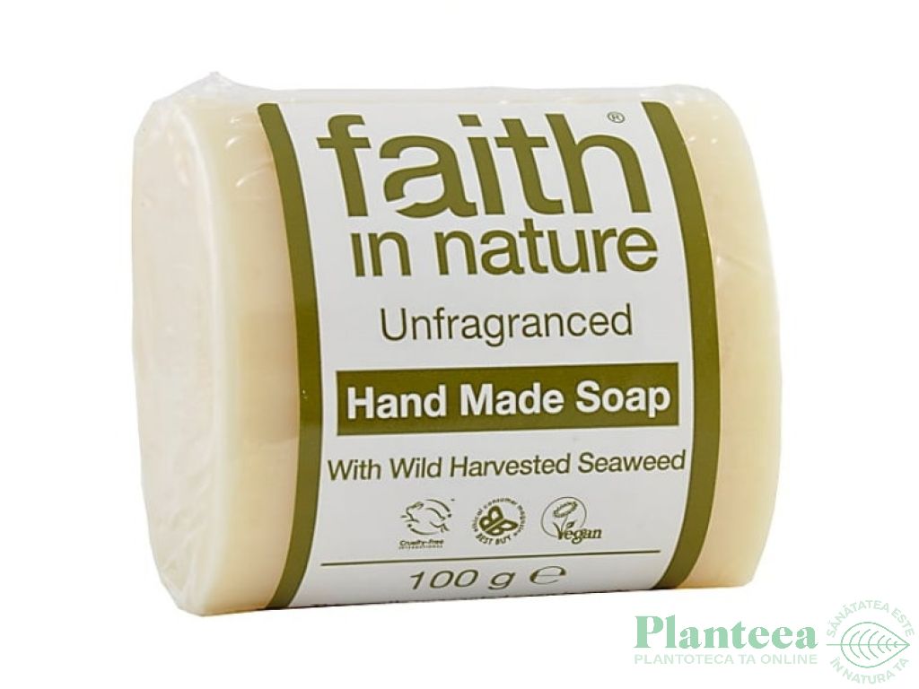 Sapun vegetal alge marine 100g - FAITH IN NATURE