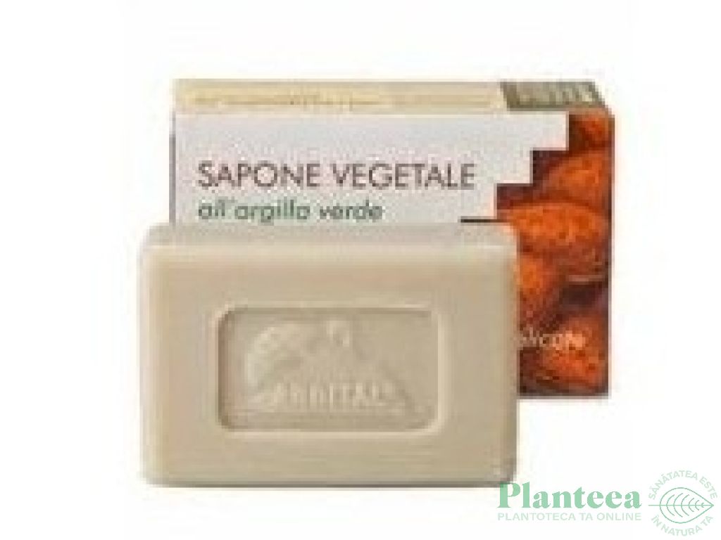 Sapun vegetal argila verde migdale 100g - ARGITAL