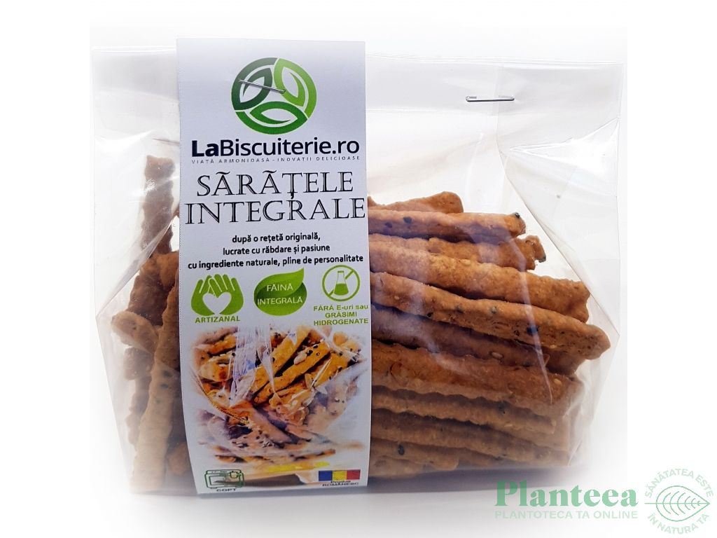 Saratele integrale unt seminte 200g - BISCUITERIE