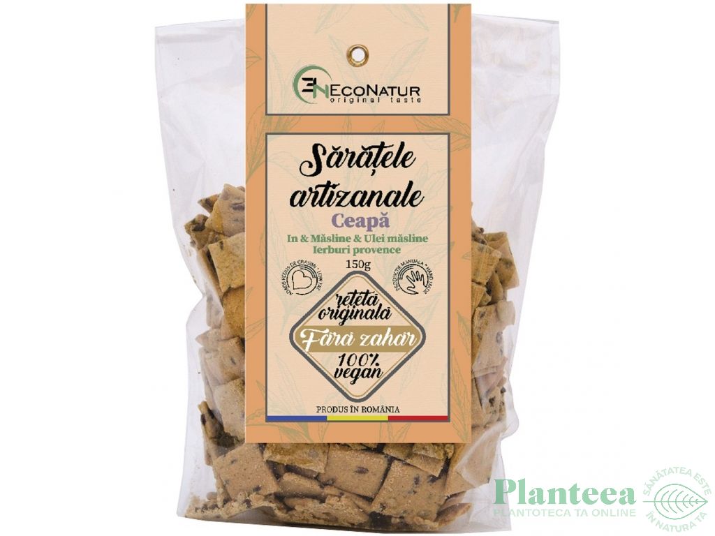 Saratele artizanale vegane ceapa in 150g - ECONATUR