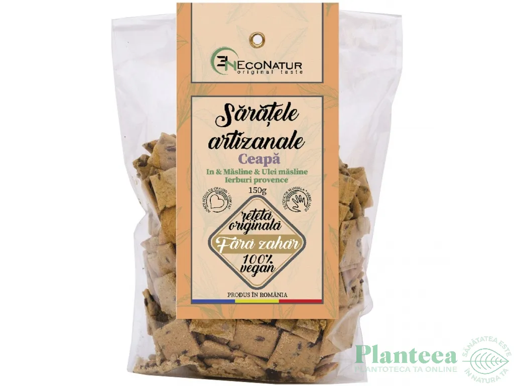 Saratele artizanale vegane ceapa in 150g - ECONATUR