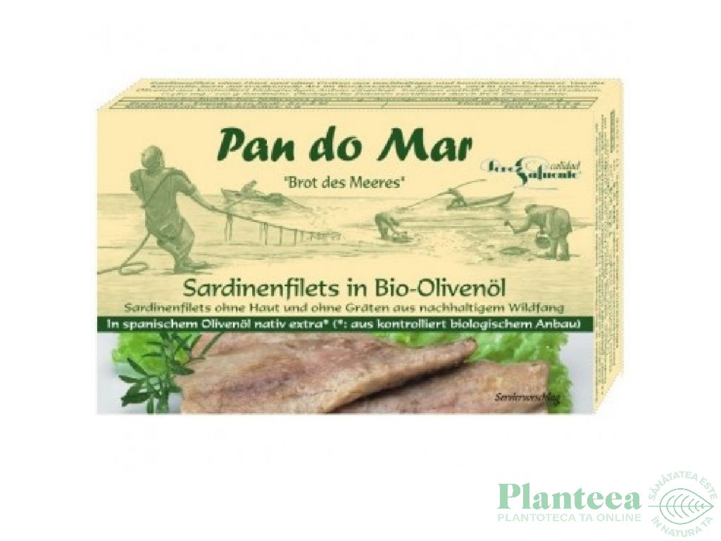 Sardine file ulei masline eco 120g - PAN DO MAR