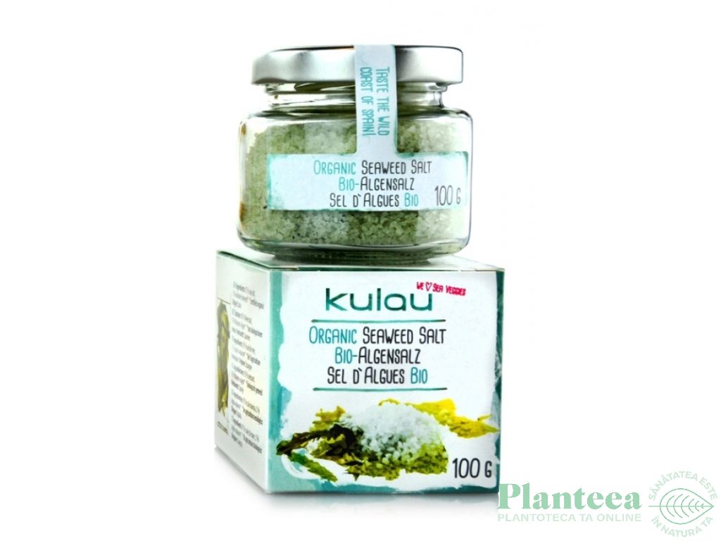 Sare mare cu alge bio 100g - KULAU