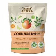 Sare baie anticelulitica uleiuri mandarina bergamota 500g - ZELENAYA APTEKA