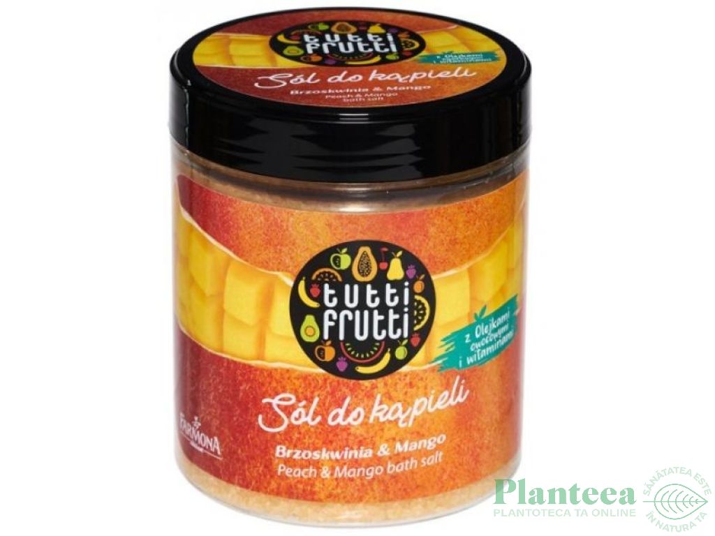 Sare baie piersici mango Tutti Frutti 600g - FARMONA