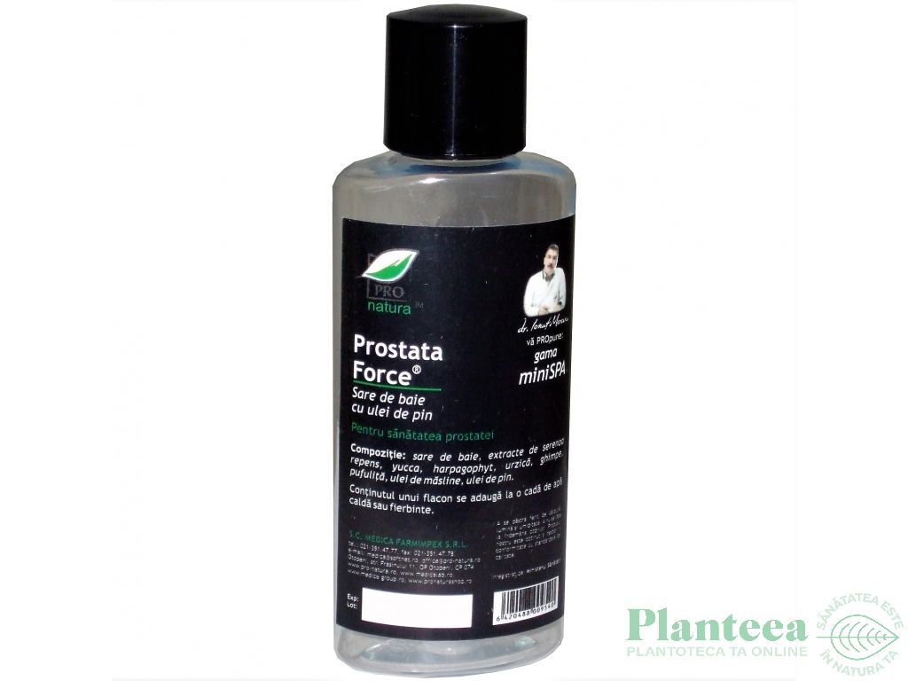 Sare baie ulei pin Prostata Force 100g - MEDICA