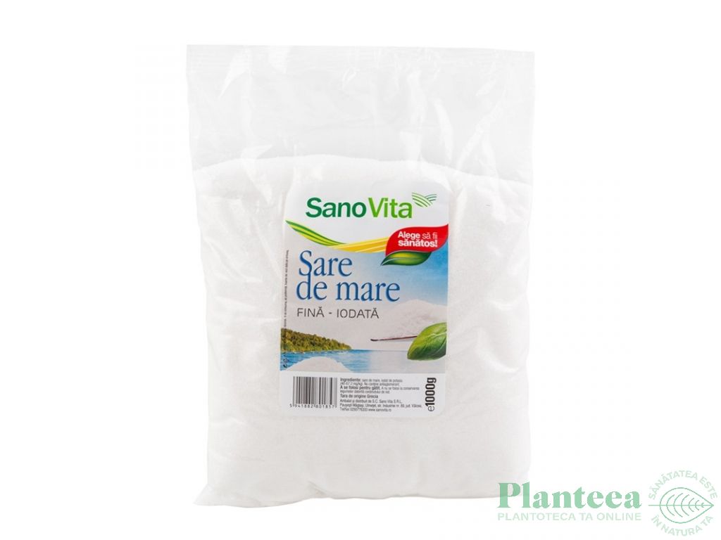 Sare mare fina iodata 1kg - SANOVITA