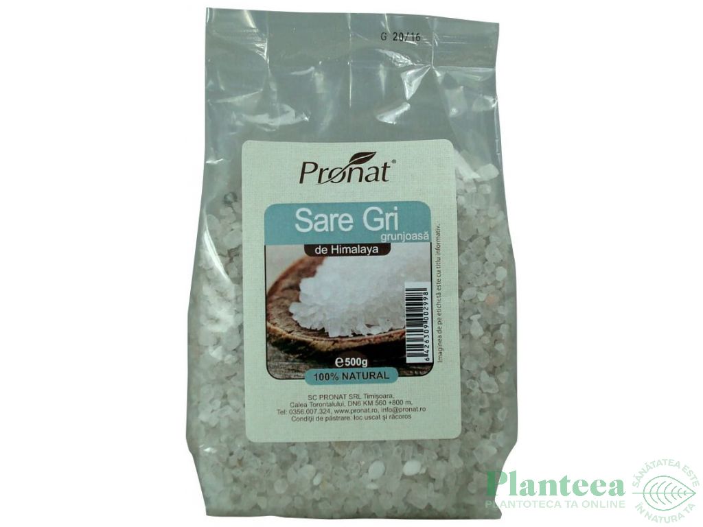 Sare gri grunjoasa Himalaya 500g - PRONAT