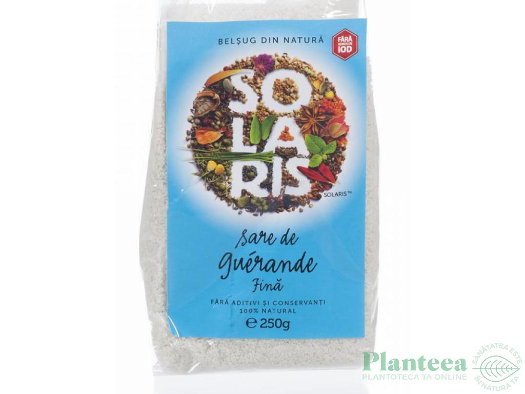 Sare mare fina de Guerande 250g - SOLARIS