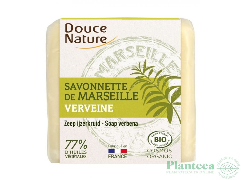 Sapun Marsilia verbina 77%uleiuri vegetale 100g - DOUCE NATURE