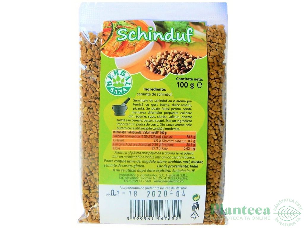 Condiment schinduf seminte 100g - HERBAL SANA