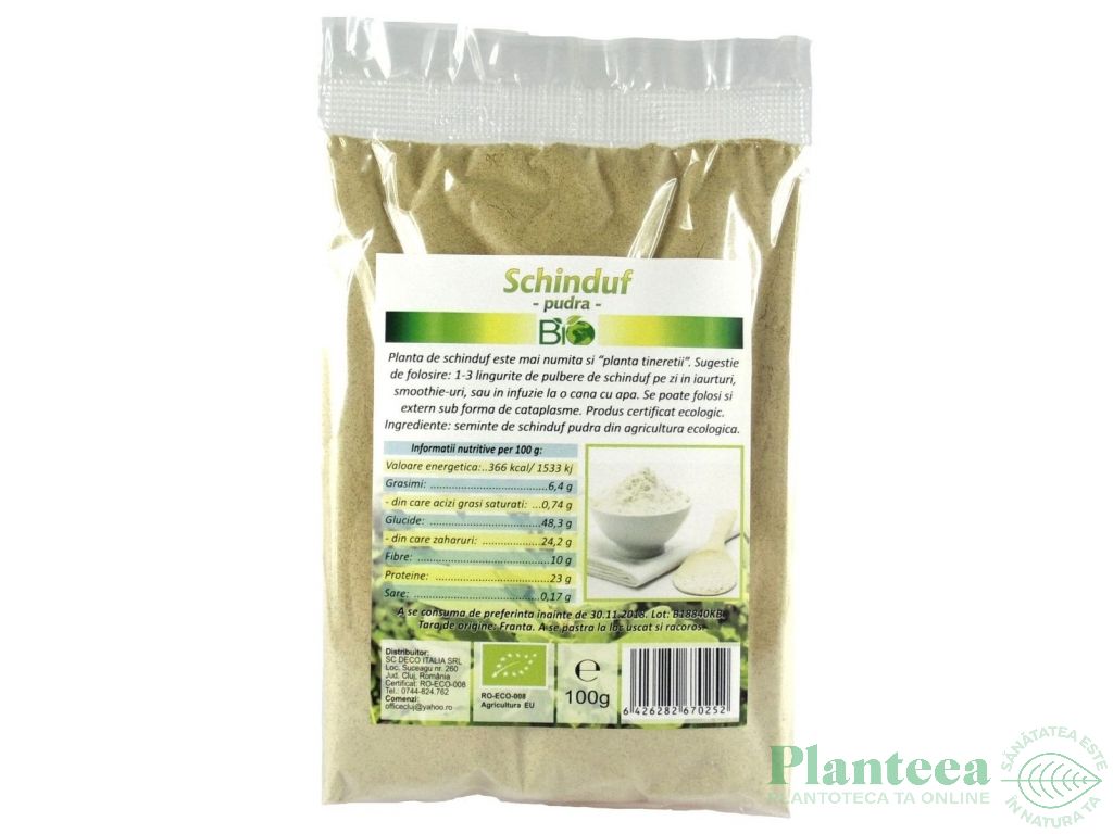 Condiment schinduf macinat eco 100g - DECO ITALIA
