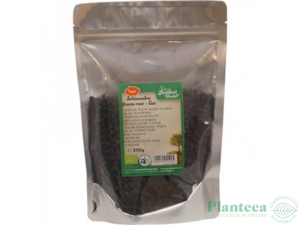 Shisandra fructe uscate eco eco 250g - PARADISUL VERDE